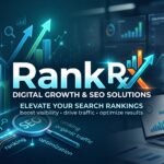 Comprehensive SEO growth framework showing technical audit, content optimization, and link building pillars.