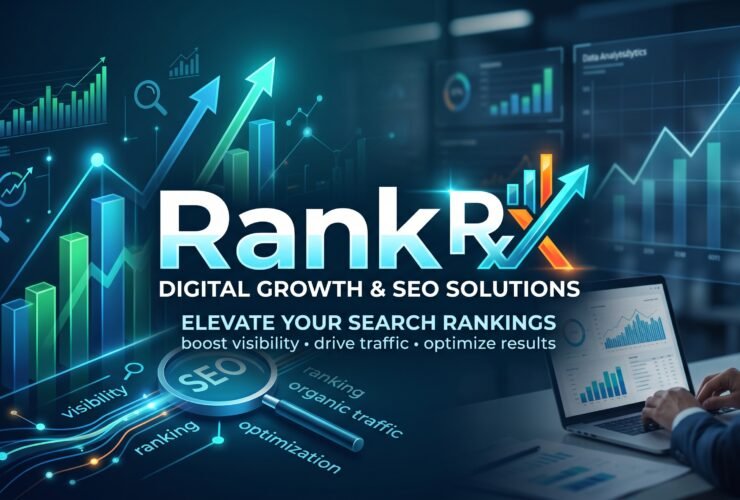 Comprehensive SEO growth framework showing technical audit, content optimization, and link building pillars.