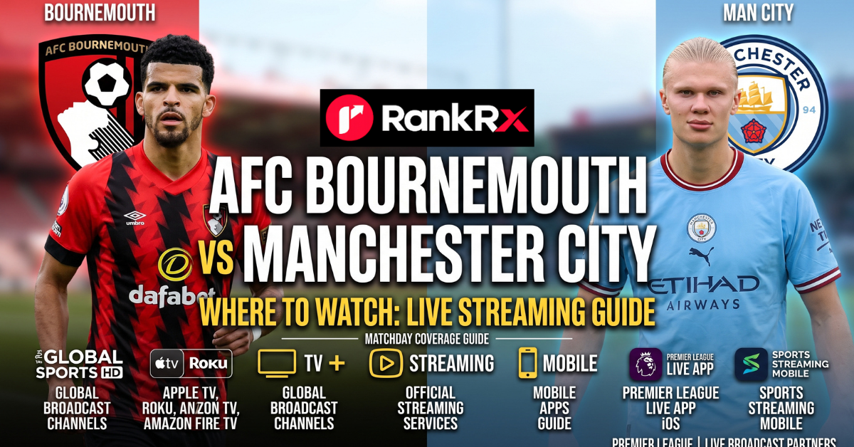 Manchester City vs AFC Bournemouth Premier League match at the Etihad Stadium