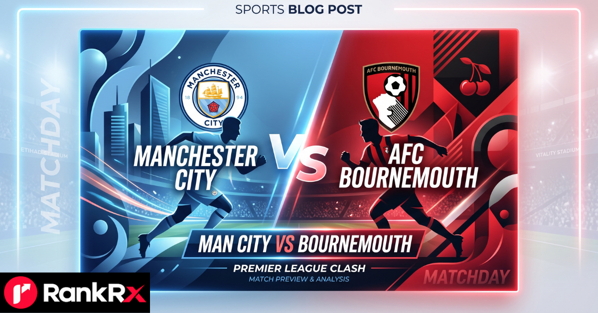 Manchester City vs Bournemouth Premier League match action at Etihad Stadium