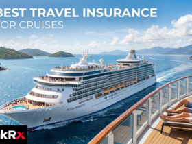Cruise ship sailing at sea, illustrating the importance of cruise-specific travel insurance cover