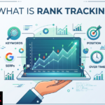 Rank tracking dashboard showing keyword position trends over time