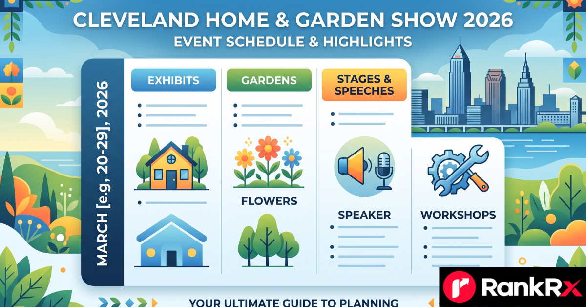 Cleveland Home and Garden Show 2026 schedule and I-X Center event