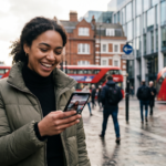 Person checking viral TikTok trends and UK social media stories on a smartphone