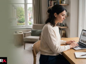 UK lifestyle blog guest post free guide showing blog list, pitching tips, and SEO strategy on a desk