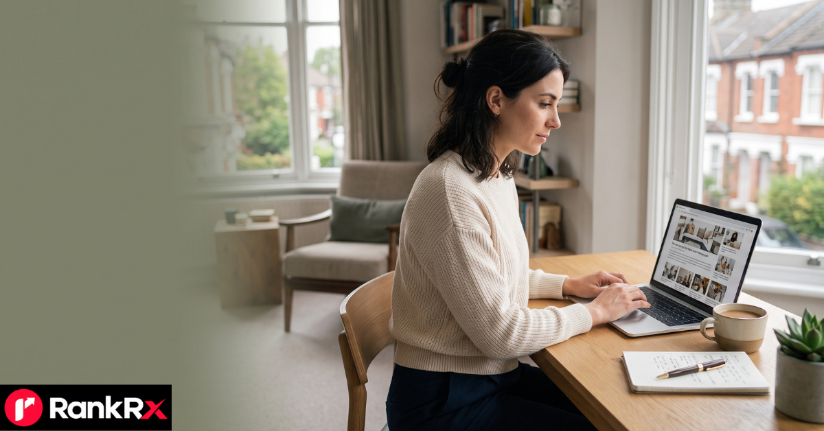 UK lifestyle blog guest post free guide showing blog list, pitching tips, and SEO strategy on a desk