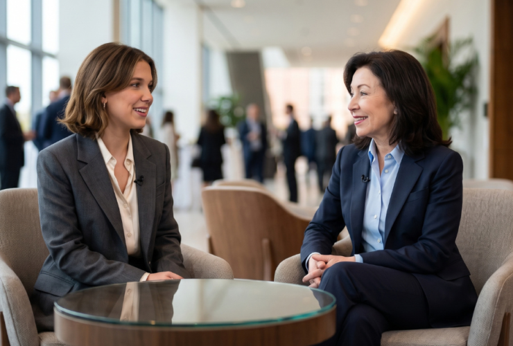Millie Bobby Brown and Safra Catz business career comparison