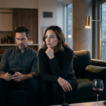 Best adultery series on Netflix shown on a TV in a dim living room