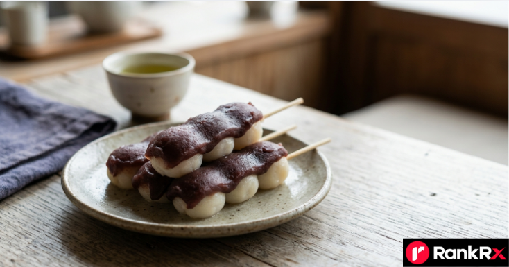 anko dango japanese dessert