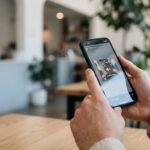 Phone showing Instagram and a music app with a troubleshooting checklist for music stopping