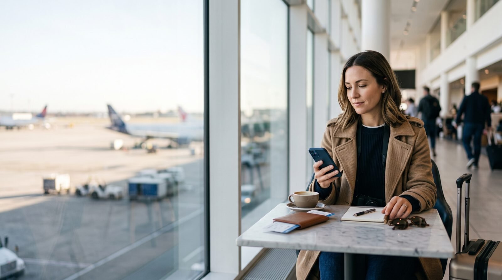 Person comparing travel tweaks offers and flight prices on a laptop