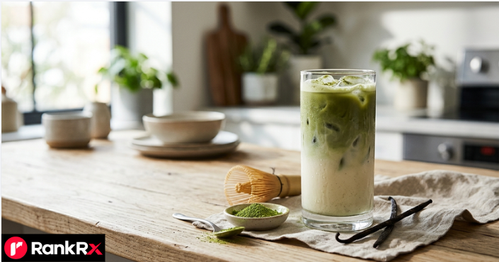 iced vanilla matcha latte recipe